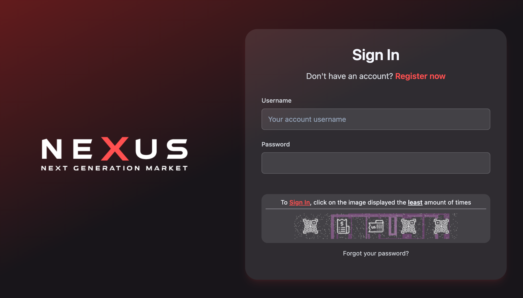 Nexus Darknet Login Page